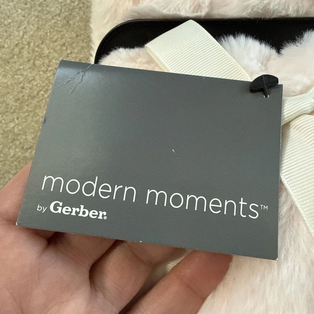 Modern Moments by Gerber Girl Baby Floral Pink Satin Trim Blanket NEW 30x40